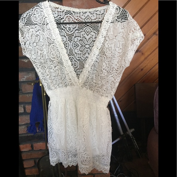 Lace BOHO babydoll top - Picture 4 of 8